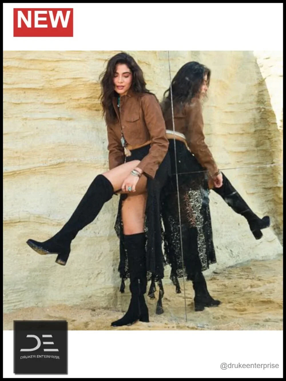 Faux Suede Square Toe Thigh High Boots Block Heel Women Over the Knee